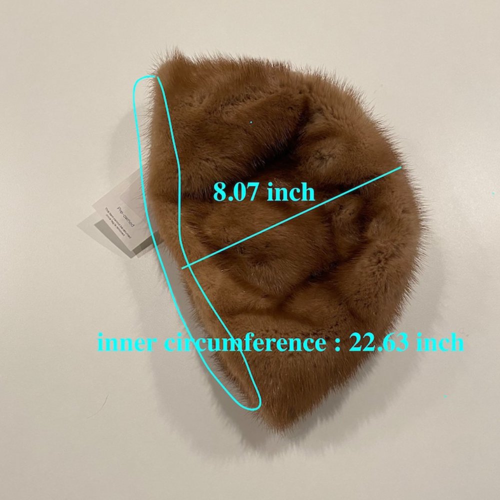 Christian Dior brown Fur Hat